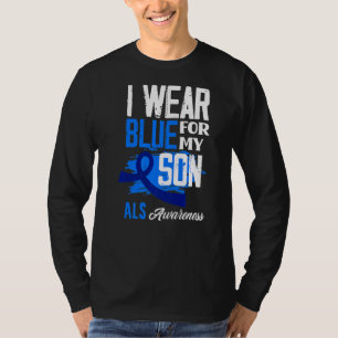 T-shirt Je Porte Du Bleu Pour Mon Fils Soutien Aussi Sensi