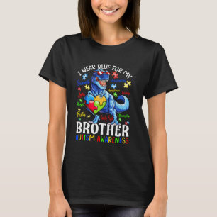 T-shirt Je Porte Du Bleu Pour Mon Frère Autisme Sensibilis