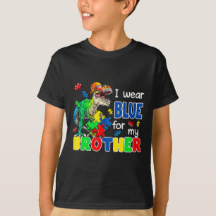 T-shirt Je Porte Du Bleu Pour Mon Frère Sensibilisation su