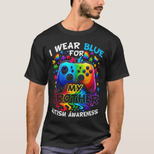 T-shirt Je Porte Du Bleu Pour Mon Frère Vidéo de Sensibili