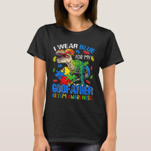 T-shirt Je porte du bleu pour mon parrain pour la sensibil