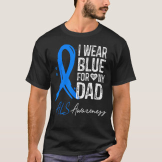 T-shirt Je Porte du Bleu pour mon Père Als