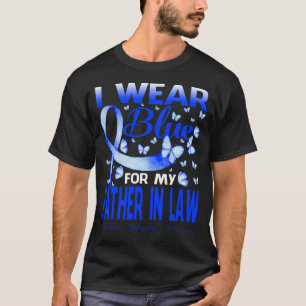 T-shirt Je Porte Du Bleu Pour Mon PÈRE EN DROIT Myelit Tra