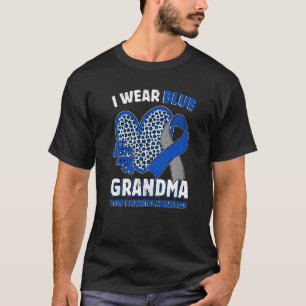 T-shirt Je Porte Du Bleu Pour Mon Ribb De Sensibilisation 