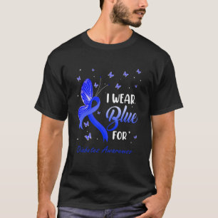 T-shirt Je Porte Du Bleu Pour Sensibiliser Au Diabète Ruba