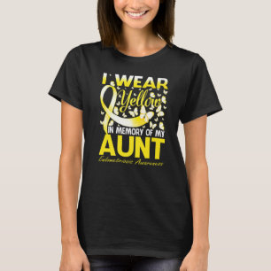 T-shirt Je Porte Du Jaune En Mémoire De Mon Endometriose T