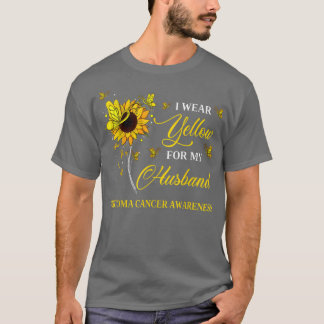 T-shirt Je porte du jaune pour la sensibilisation au cance