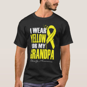 T-shirt Je Porte Du Jaune Pour Ma Fête De Sensibilisation