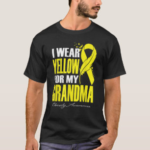 T-shirt Je Porte Du Jaune Pour Ma Fête De Sensibilisation