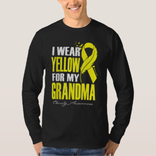 T-shirt Je porte du jaune pour ma grand-mère Journée de se