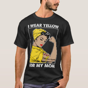 T-shirt Je Porte Du Jaune Pour Ma Mère Endometriose Sensib