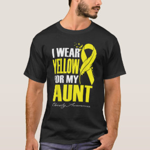 T-shirt Je Porte Du Jaune Pour Ma Tante Obesity Awareness