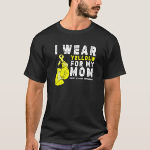 T-shirt Je Porte Du Jaune Pour Mon Frère Coeur Maladie