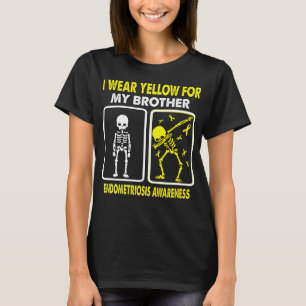T-shirt Je Porte Du Jaune Pour Mon Frère ENDOMÉTRIOSIS