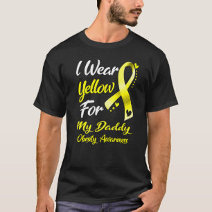 T-shirt Je Porte Du Jaune Pour Mon Papa Sensibilisation À