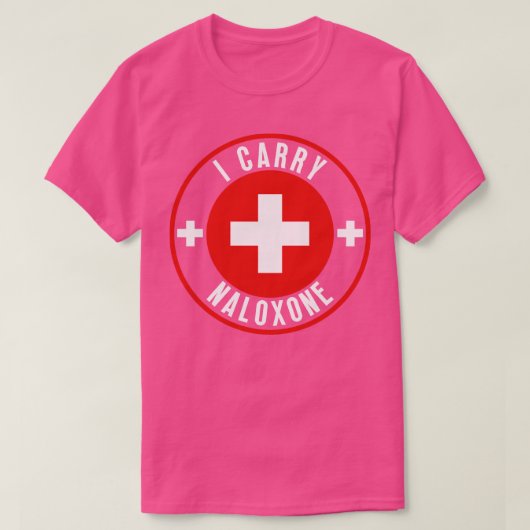 T-shirt Je porte du naloxone 31 (Design devant)
