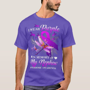 T-shirt Je Porte Du Purple En Mémoire De Mon Surdose Nephe