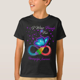 T-shirt Je Porte Du Purple Pour Le Don Fibromyalgie Sensib