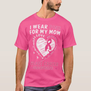 T-shirt Je Porte Du Rose À Ma Mère