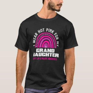 T-shirt Je Porte Du Rose Chaud Pour Ma Petite-Fille Lip Cl