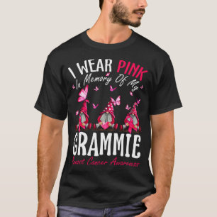 T-shirt Je Porte Du Rose En Mémoire De Mon Cancer Du Sein