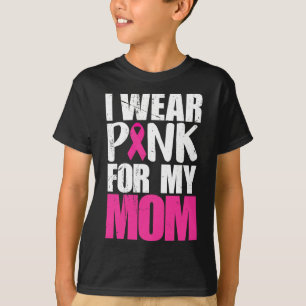 T-shirt Je porte du rose pour la sensibilisation au cancer