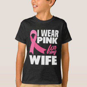 T-shirt Je porte du rose pour la sensibilisation au cancer
