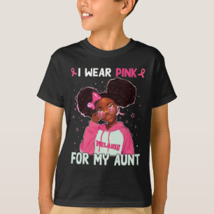T-shirt Je Porte Du Rose Pour La Sensibilisation Au Cancer