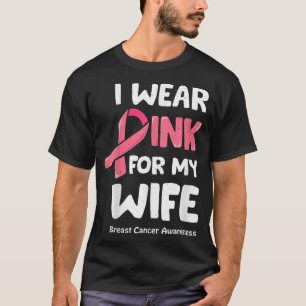 T-shirt Je Porte Du Rose Pour Ma Chemise Femme, Cancer Du 