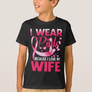 T-shirt Je Porte Du Rose Pour Ma Femme Sensibilisation Au 