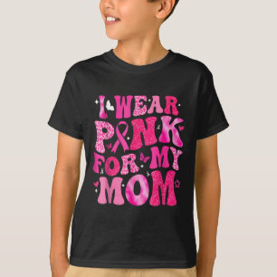 T-shirt Je Porte Du Rose Pour Ma Maman Équipe De Soutien A