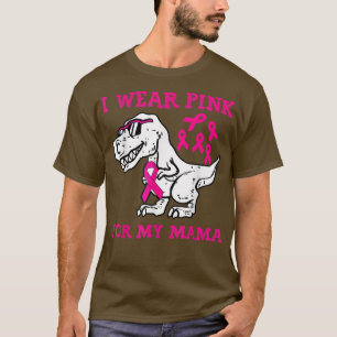 T-shirt Je Porte Du Rose Pour Ma Mère Sensibilisation Au C