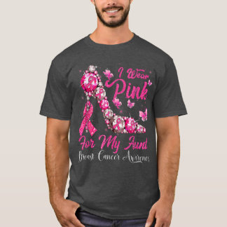 T-shirt Je porte du rose pour ma tante, talon haut, sensib