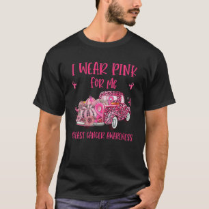 T-shirt Je Porte Du Rose Pour Moi Camion Rose Cancer Du Se