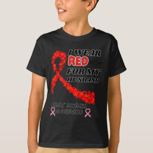 T-shirt Je Porte Du Rouge Pour La Journée De Sensibilisati