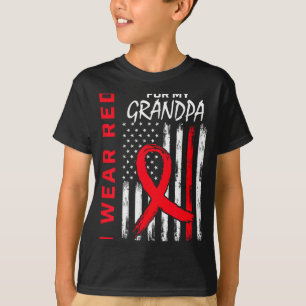 T-shirt Je Porte Du Rouge Pour La Journée De Sensibilisati