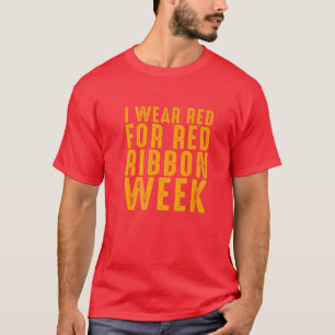 T-shirt Je Porte Du Rouge Pour La Semaine Du Ruban Rouge 2