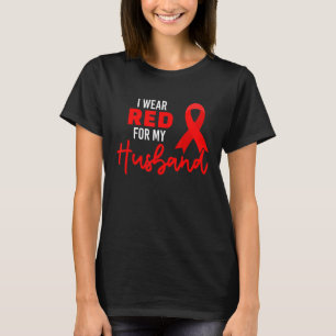 T-shirt Je Porte Du Rouge Pour La Sensibilisation À La Jou