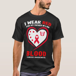 T-shirt Je porte du rouge pour la sensibilisation au cance