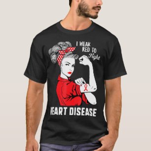 T-shirt Je Porte Du Rouge Pour Lutter Contre Les Maladies