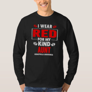 T-shirt Je Porte Du Rouge Pour Ma Tante Sensibilisation À