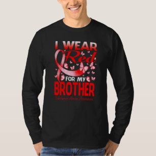 T-shirt Je Porte Du Rouge Pour Mes Collègues De Lutte Cont