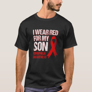 T-shirt Je Porte Du Rouge Pour Mon Fils Sensibilisation À