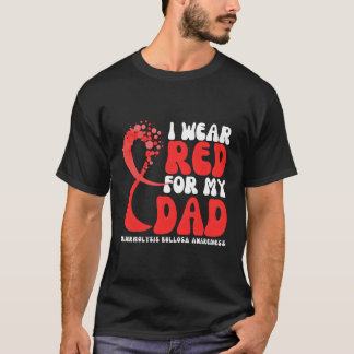 T-shirt Je Porte Du Rouge Pour Mon Père Epidermolyse Bullo