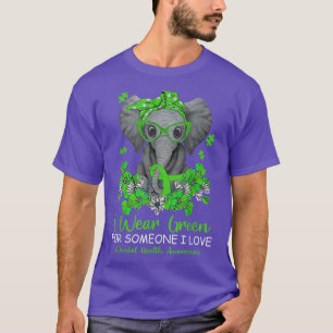 T-shirt Je porte du vert pour la sensibilisation à la sant