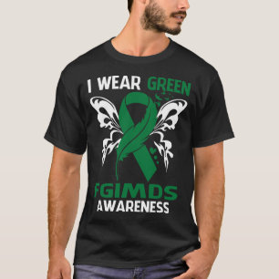 T-shirt Je Porte Du Vert Pour La Sensibilisation Aux FGIMD