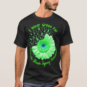 T-shirt Je Porte Du Vert Pour La Sensibilisation Traumatiq