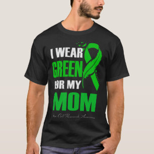 T-shirt Je Porte Du Vert Pour Ma Mère Chercheuse En Cellul