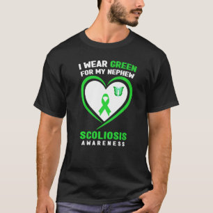 T-shirt Je Porte Du Vert Pour Ma Sensibilisation À La Scol