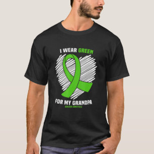 T-shirt Je Porte Du Vert Pour Ma Sensibilisation À La Scol